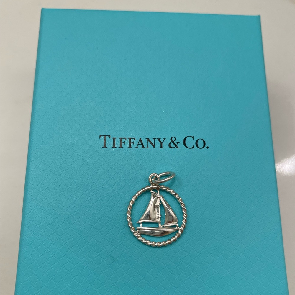 Retired Tiffany & Co. Twist Sailboat Charm